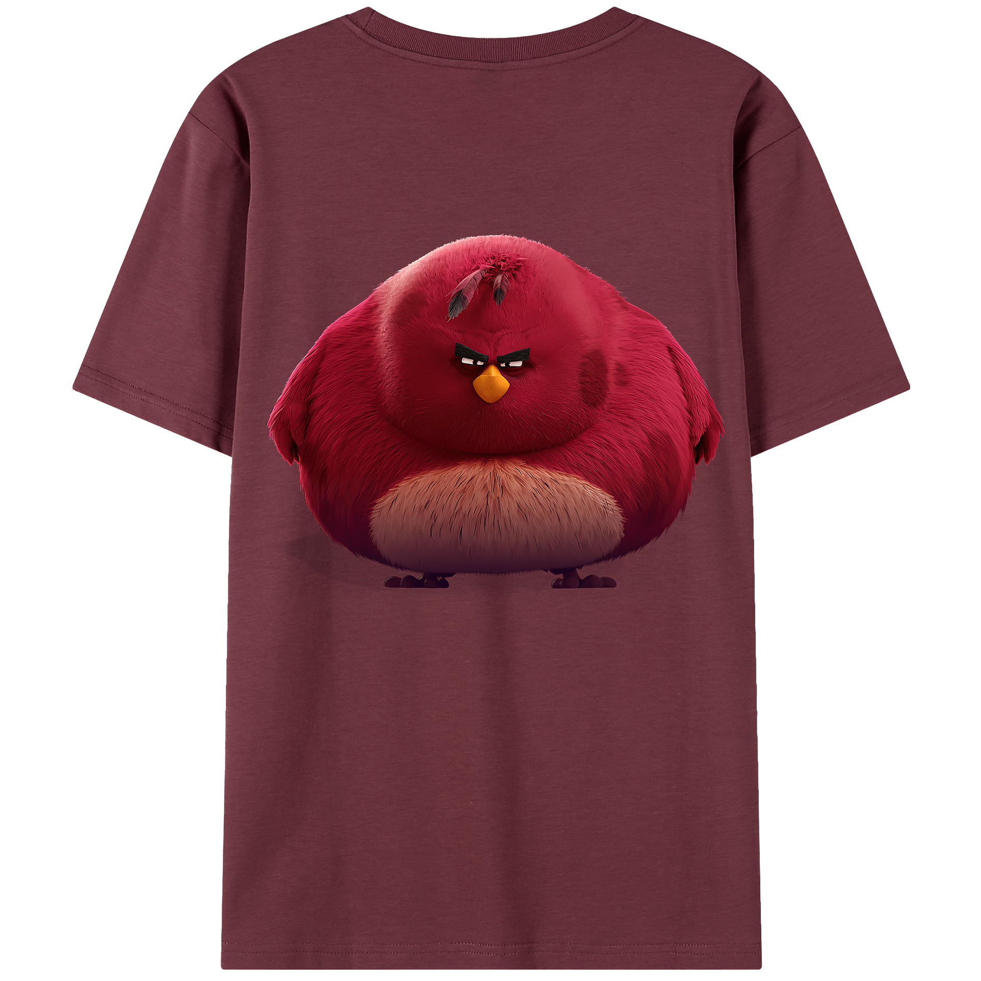 （画像用） Angry Birds アングリーバード 綿100％半袖Tシャツ（背面プリント）
